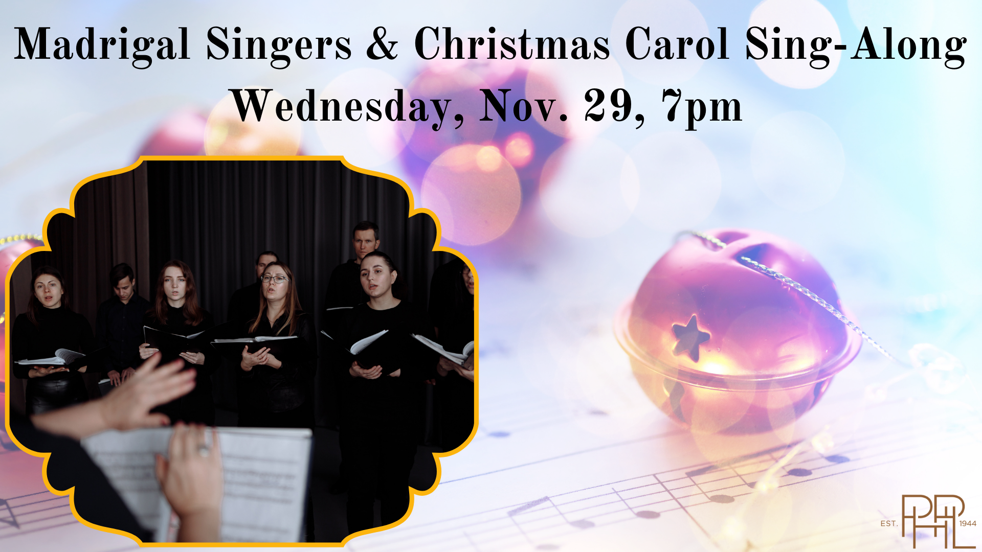 Madrigal Singers Holiday Concert & Singalong Palos Heights Public Library